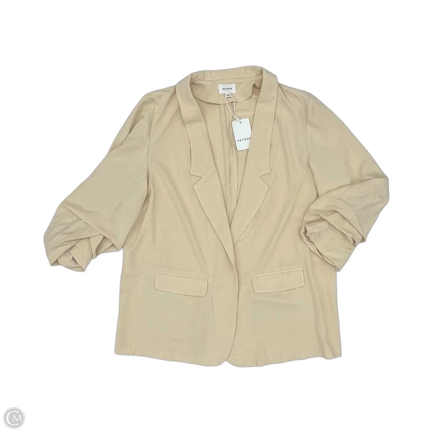 Blazer By Heyson In Tan, Size: 1x