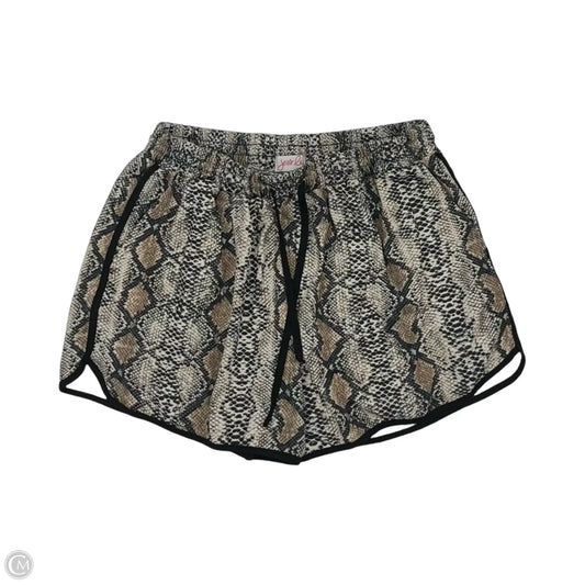 Shorts By Jess Lea In Snakeskin Print, Size: Xl