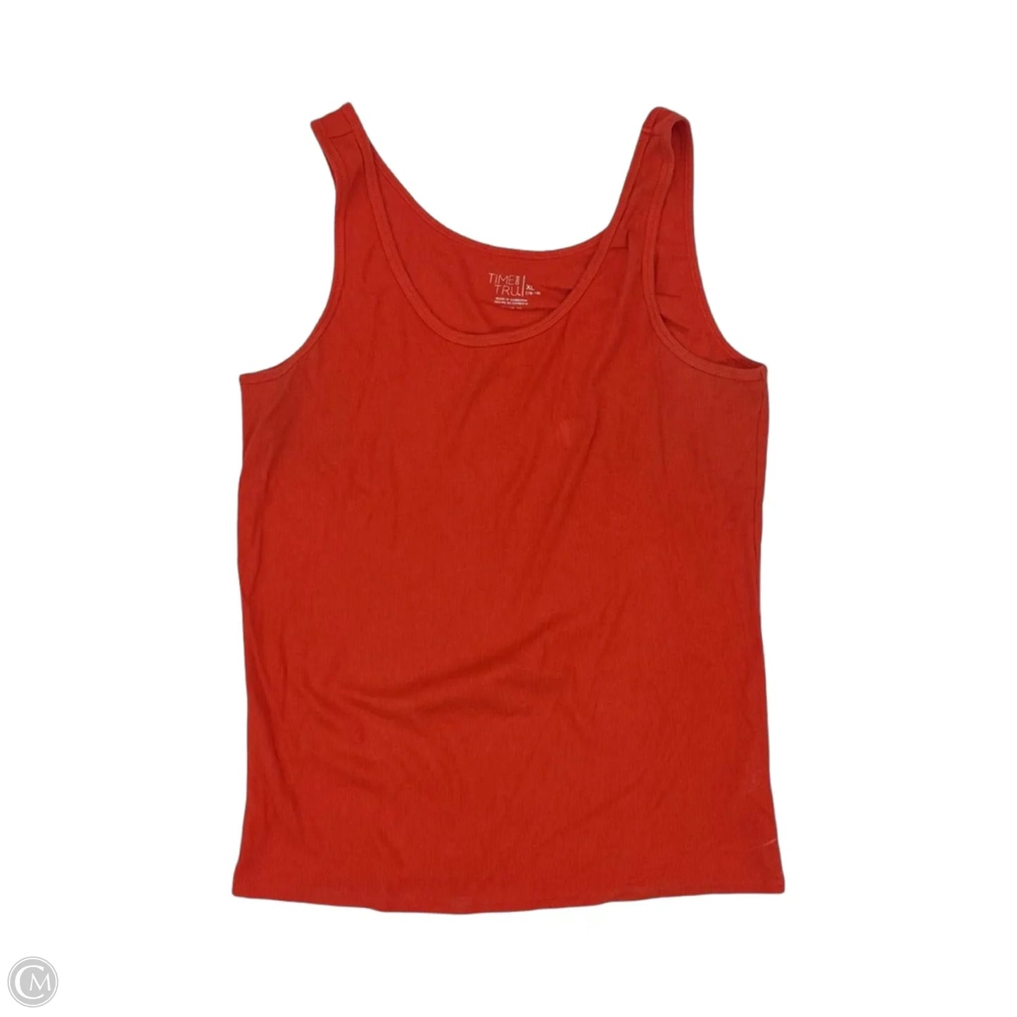 Tank Top By Time And Tru In Red, Size: Xl