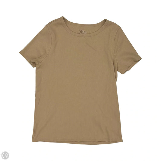 Top Short Sleeve By Time And Tru In Brown, Size: Xl