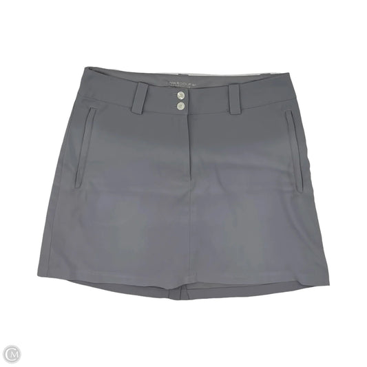 Athletic Skort By Nike In Grey, Size: S