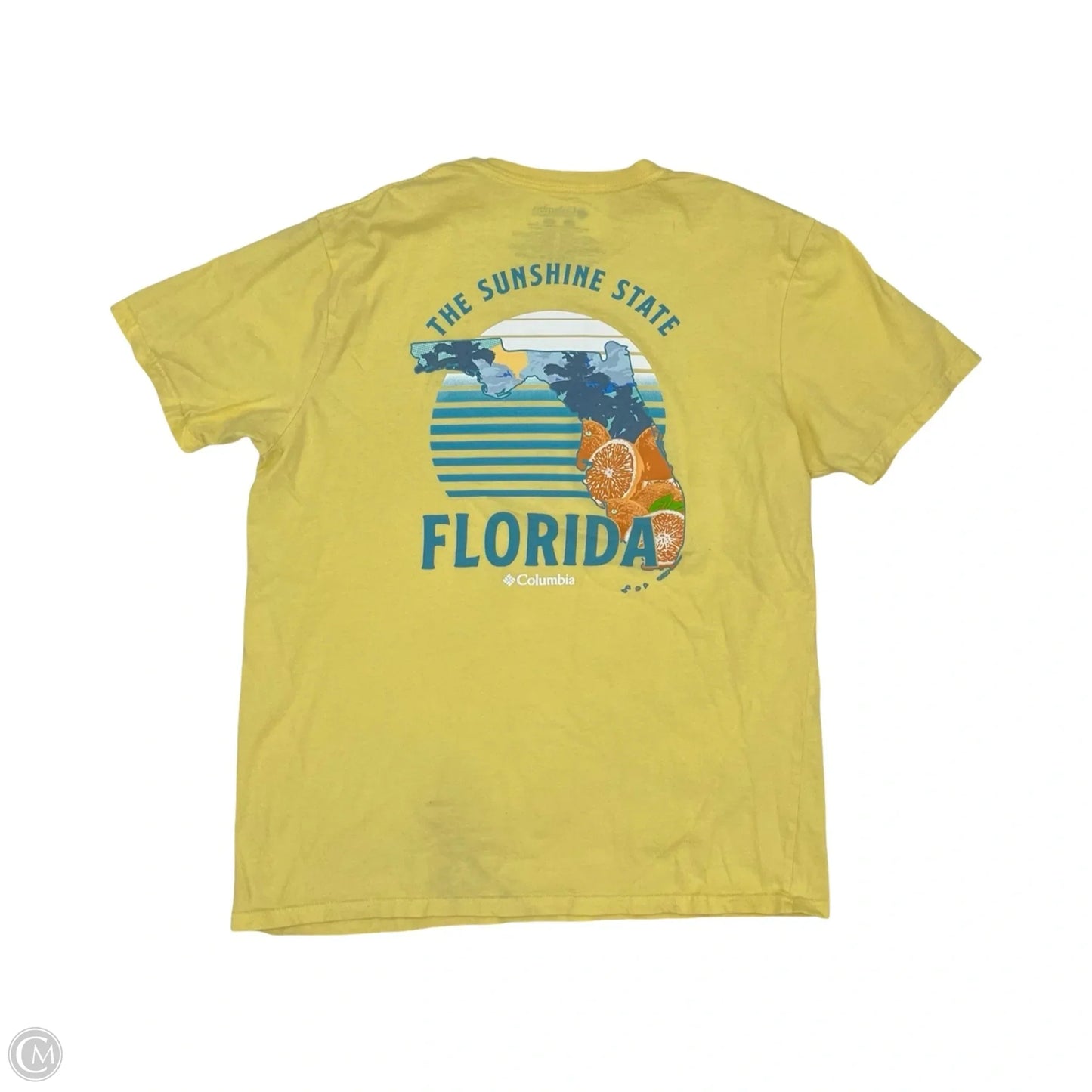 Top Short Sleeve By Columbia In Yellow, Size: Xl