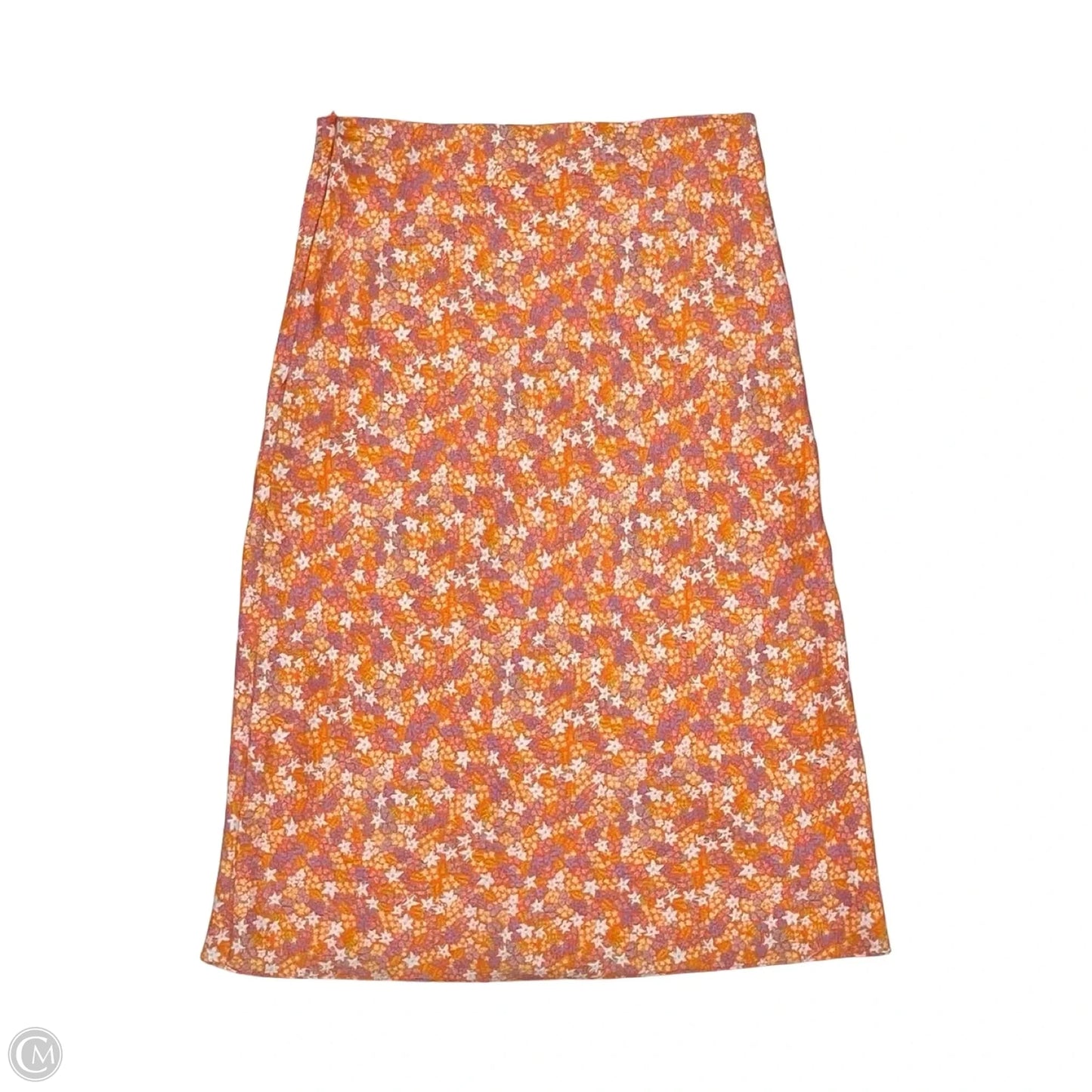 Skirt Midi By Steve Madden In Orange, Size: M