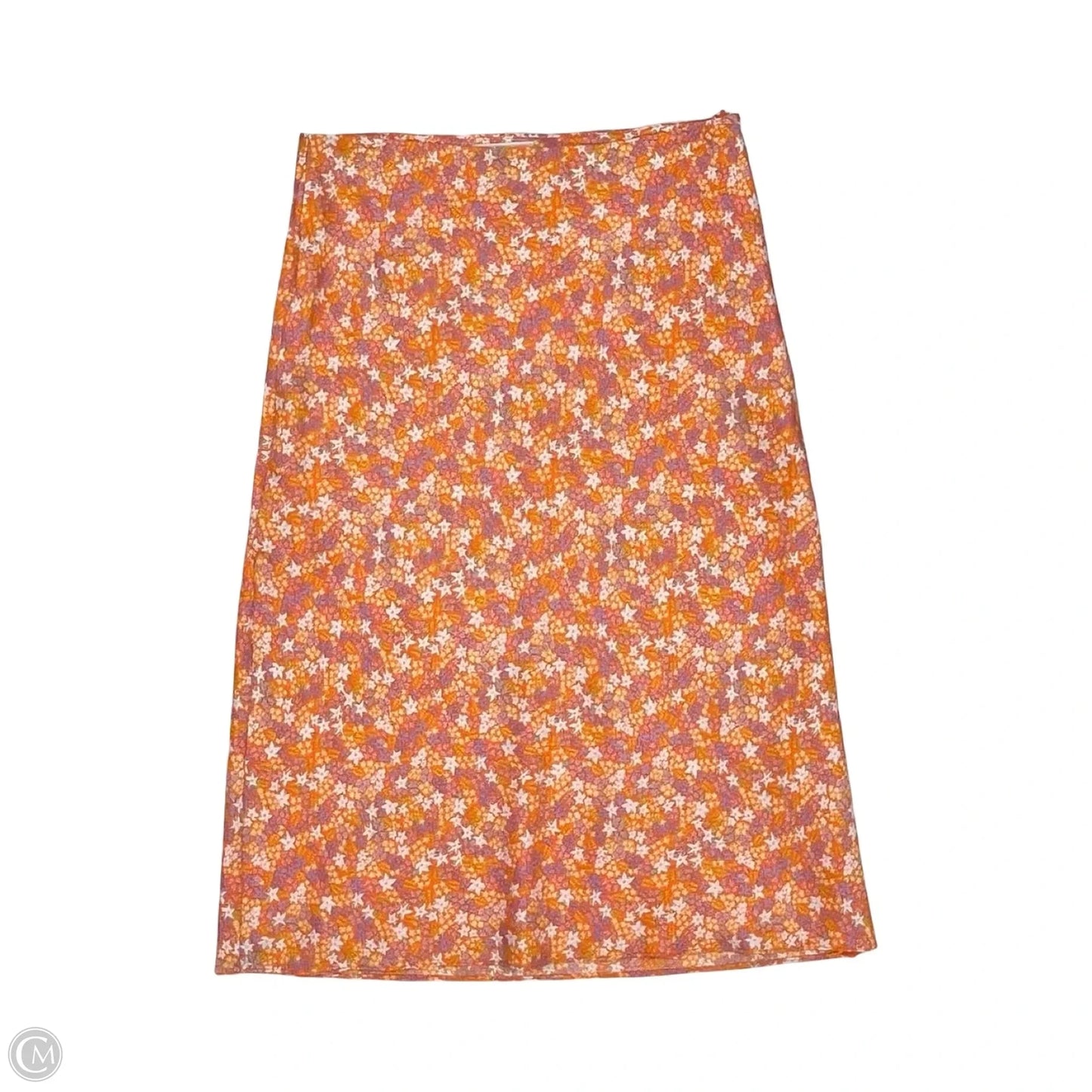 Skirt Midi By Steve Madden In Orange, Size: M