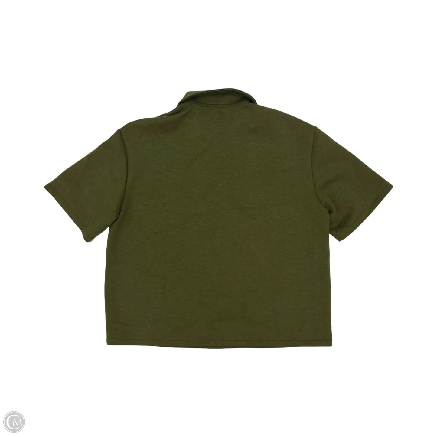 Top Short Sleeve By Zara In Green, Size: M