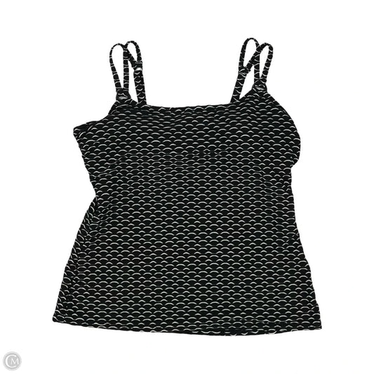 Swimsuit Top By Croft And Barrow In Black & White, Size: L