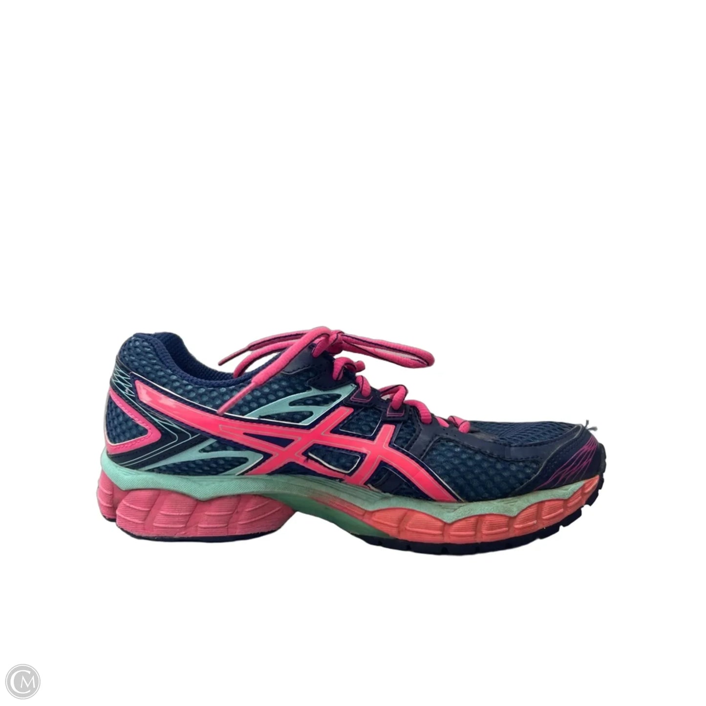 Shoes Athletic By Asics In Blue & Pink, Size: 8.5