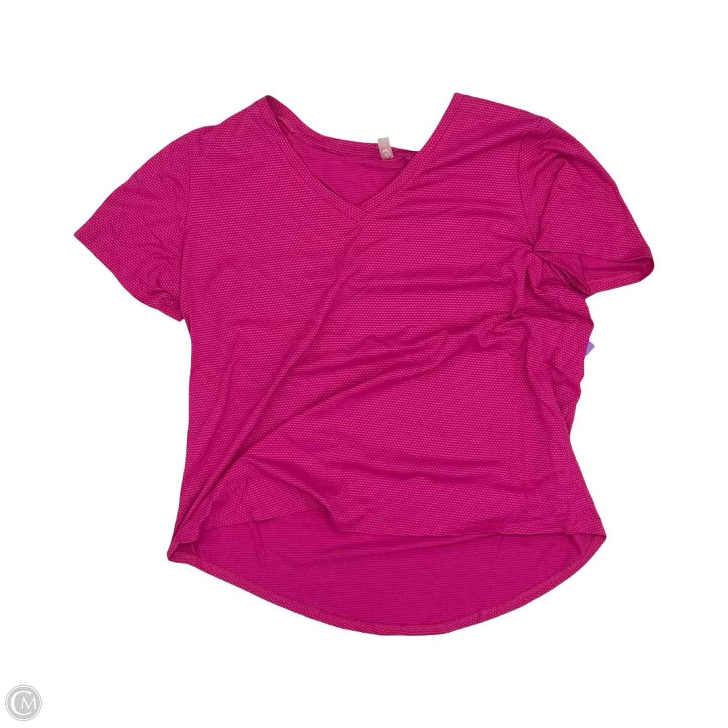 Athletic Top Short Sleeve By Mta Sport In Pink, Size: M