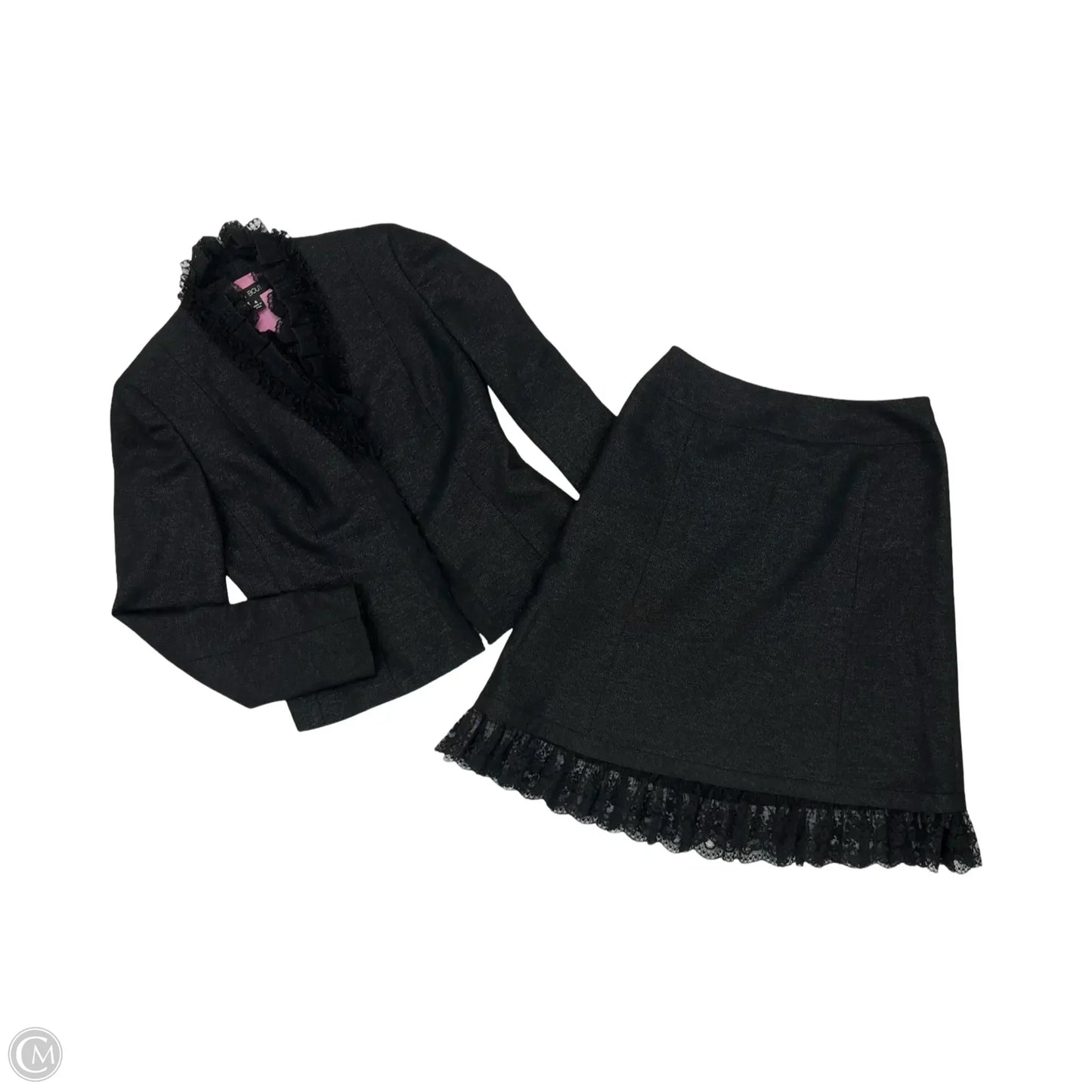 Skirt Set 2pc By Clothes Mentor In Black, Size: 4