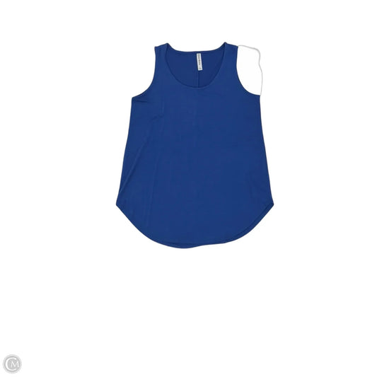 Top Sleeveless By Zenana In Blue, Size: L