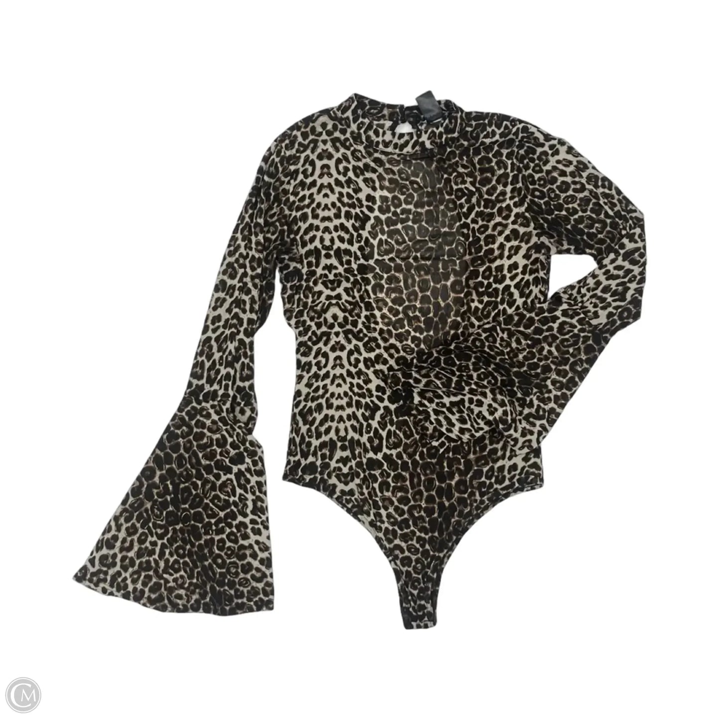 Bodysuit By Fashion Nova In Leopard Print, Size: L