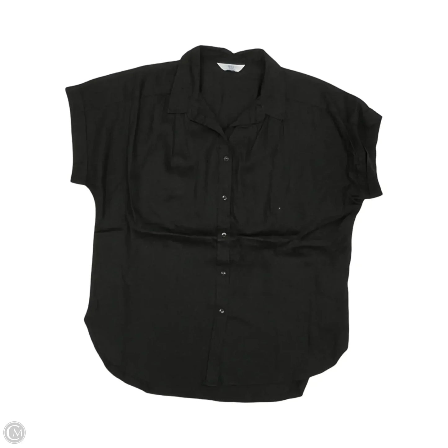 Top Short Sleeve By Time And Tru In Black, Size: M