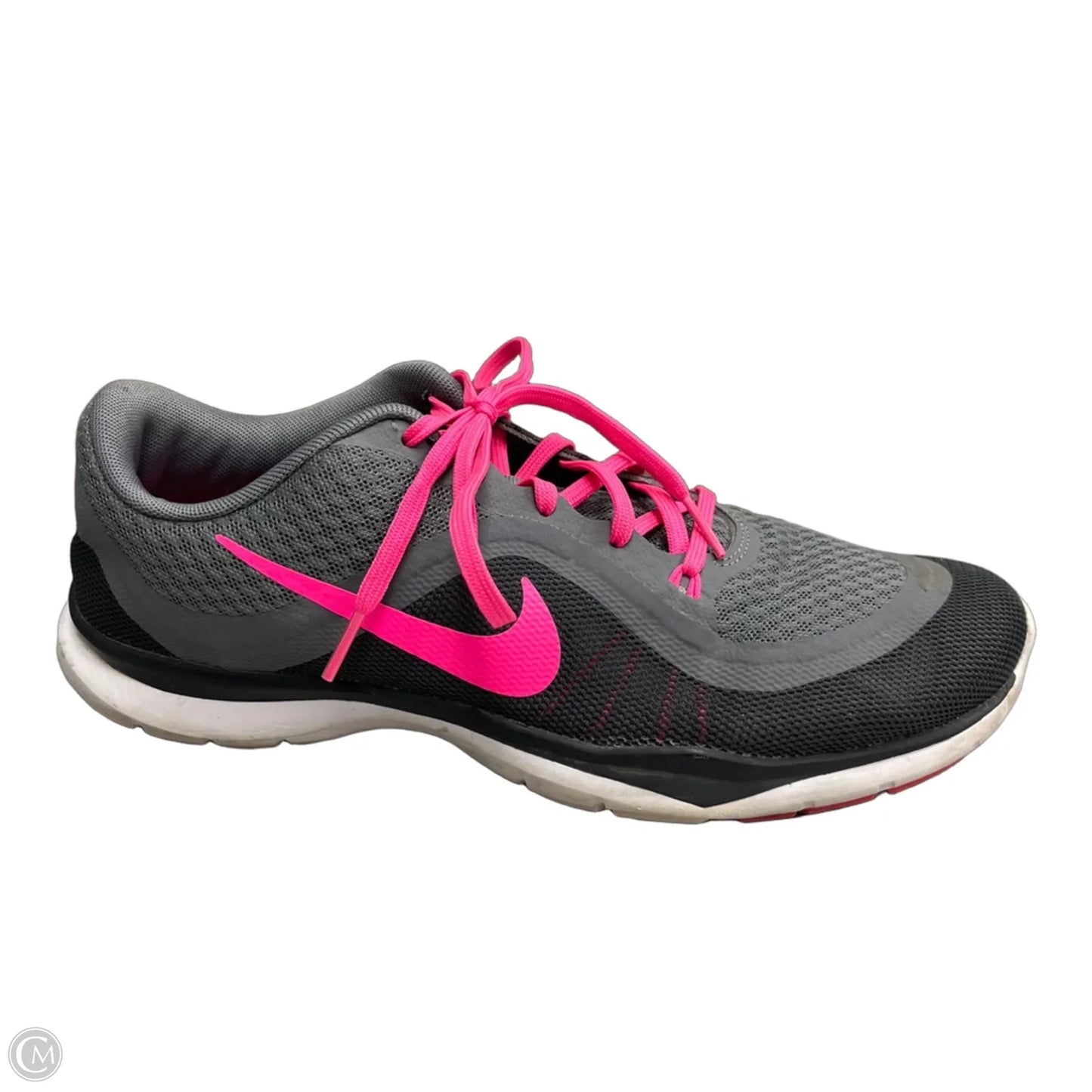 Shoes Athletic By Nike In Grey & Pink, Size: 9