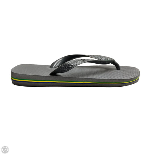 Sandals Flip Flops By Havaianas In Grey, Size: 6