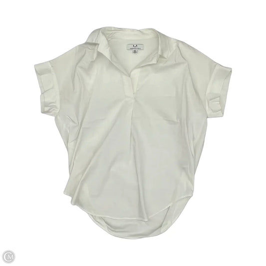 Blouse Sleeveless By Magaschoni In White, Size: S