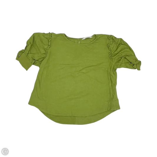 Top Short Sleeve By Lc Lauren Conrad In Green, Size: S