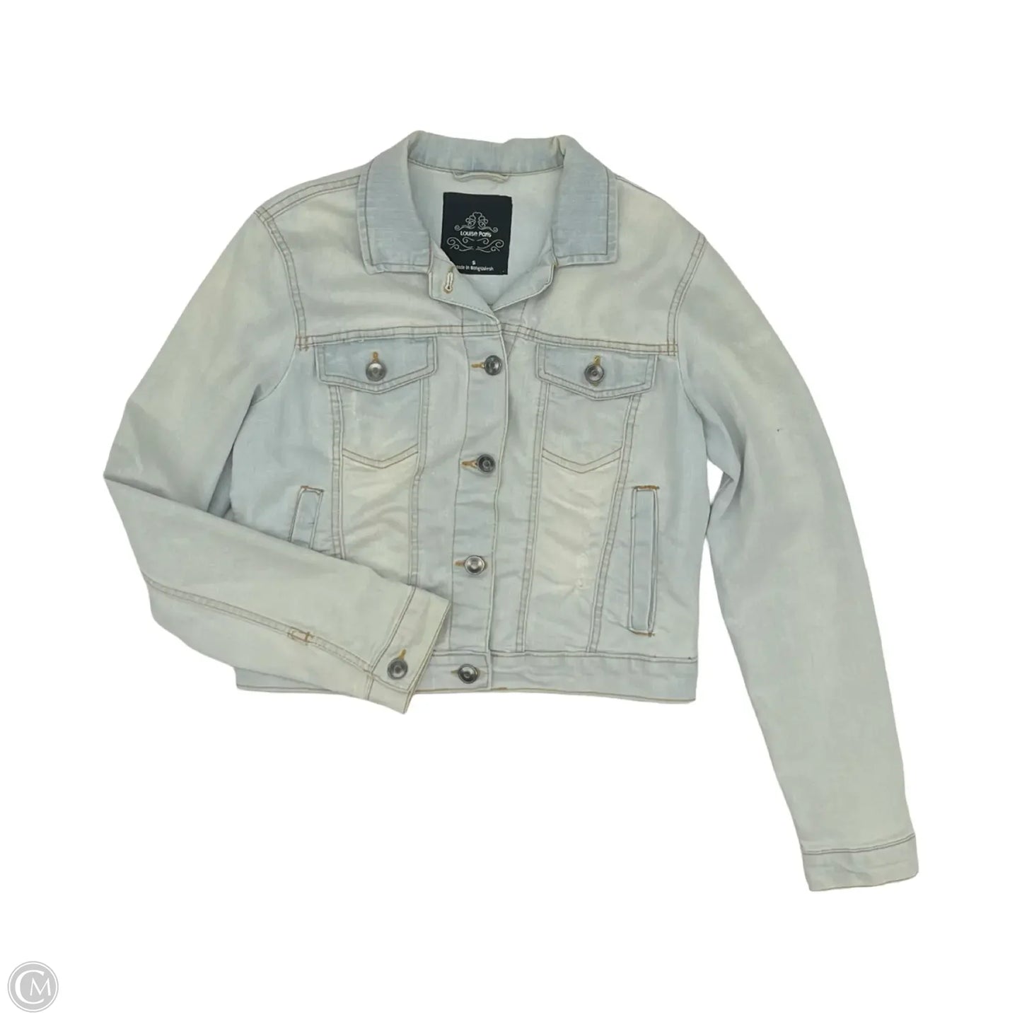 Jacket Denim By Clothes Mentor In Blue Denim, Size: S