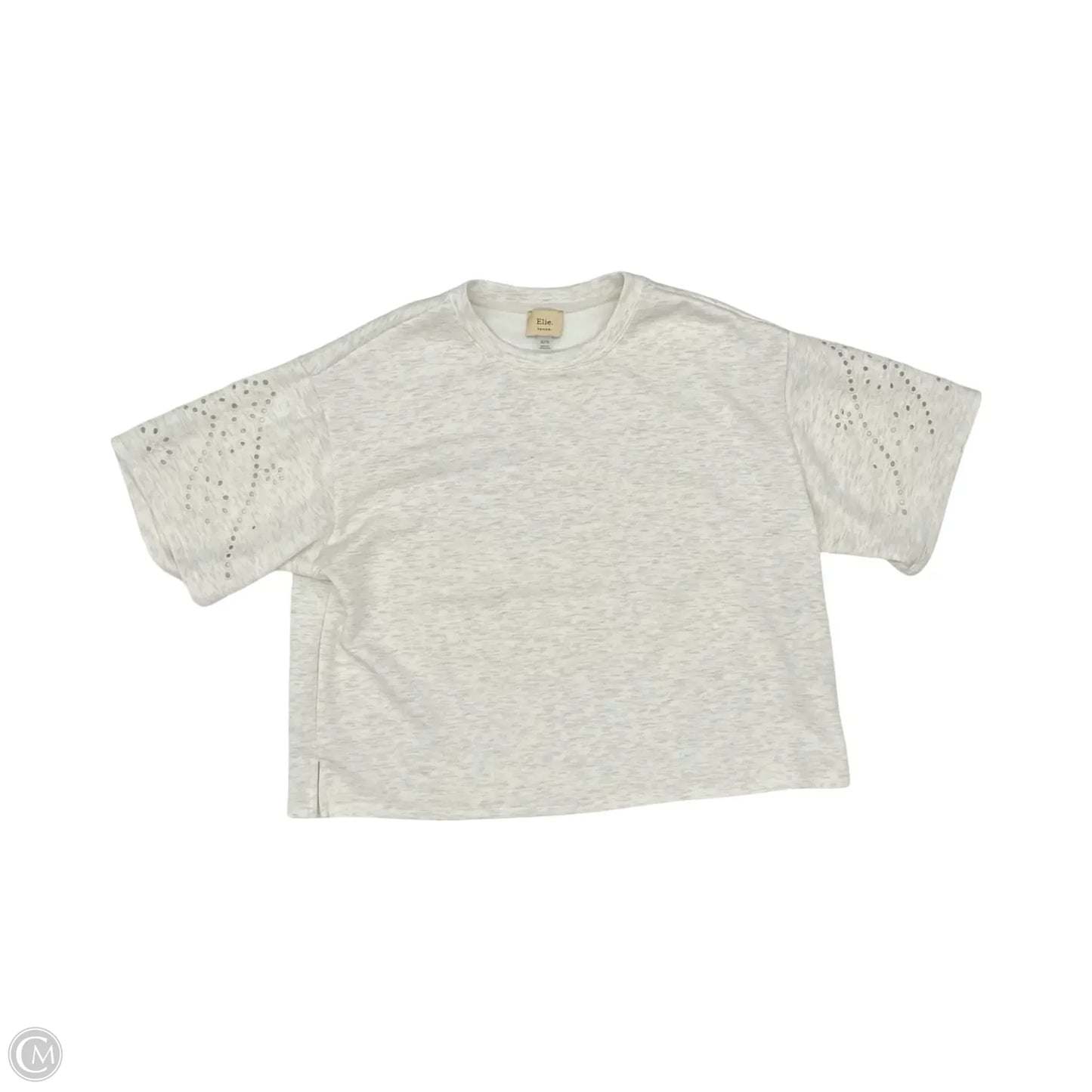 Top Short Sleeve By Tahari In White, Size: Xl