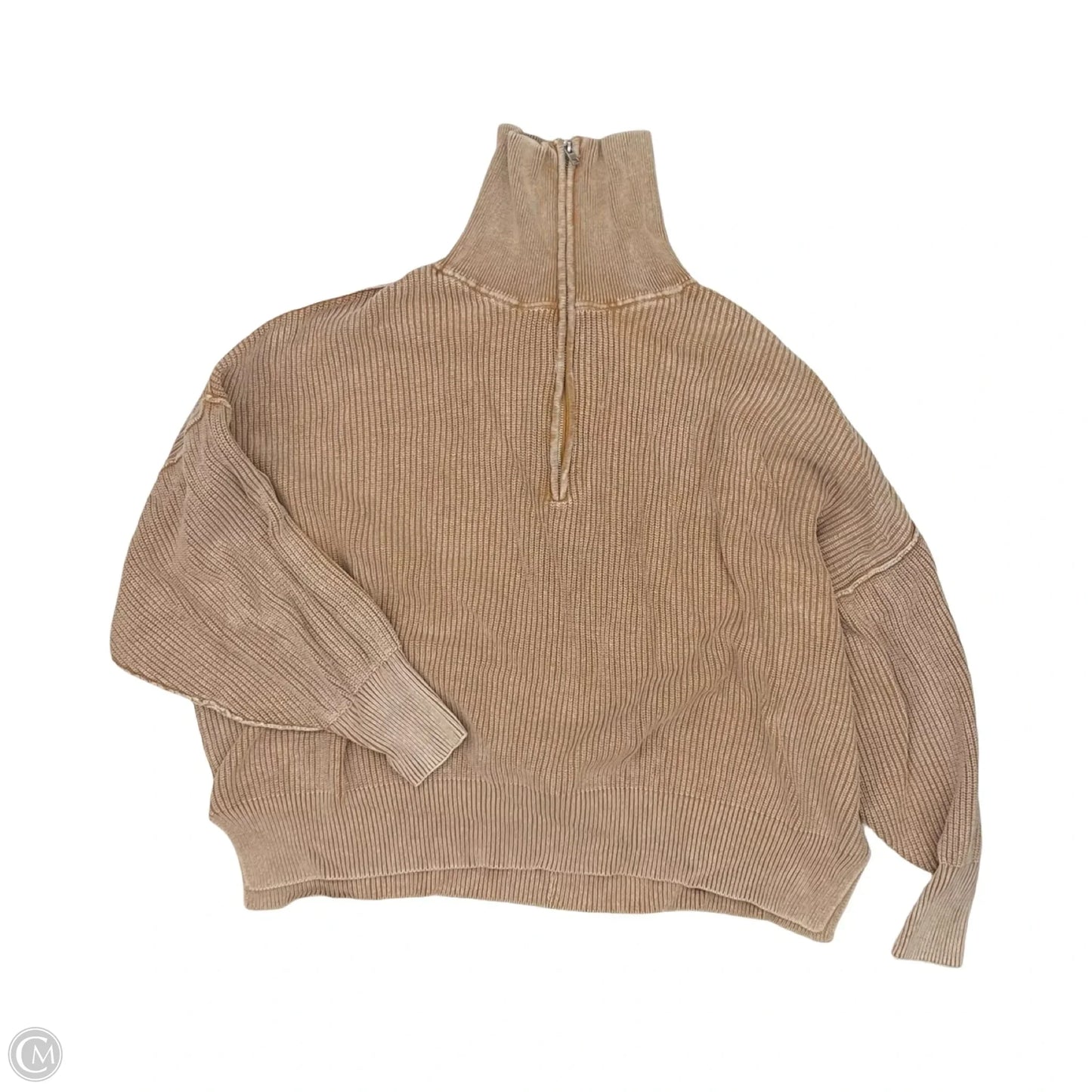Top Long Sleeve By Aerie In Tan, Size: Xxl