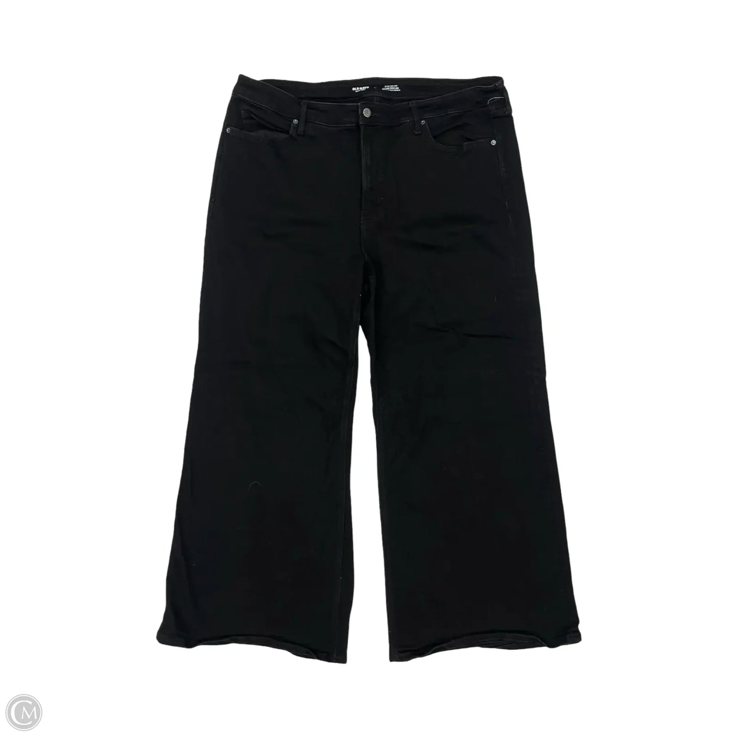 Jeans Wide Leg By Old Navy In Black Denim, Size: 20