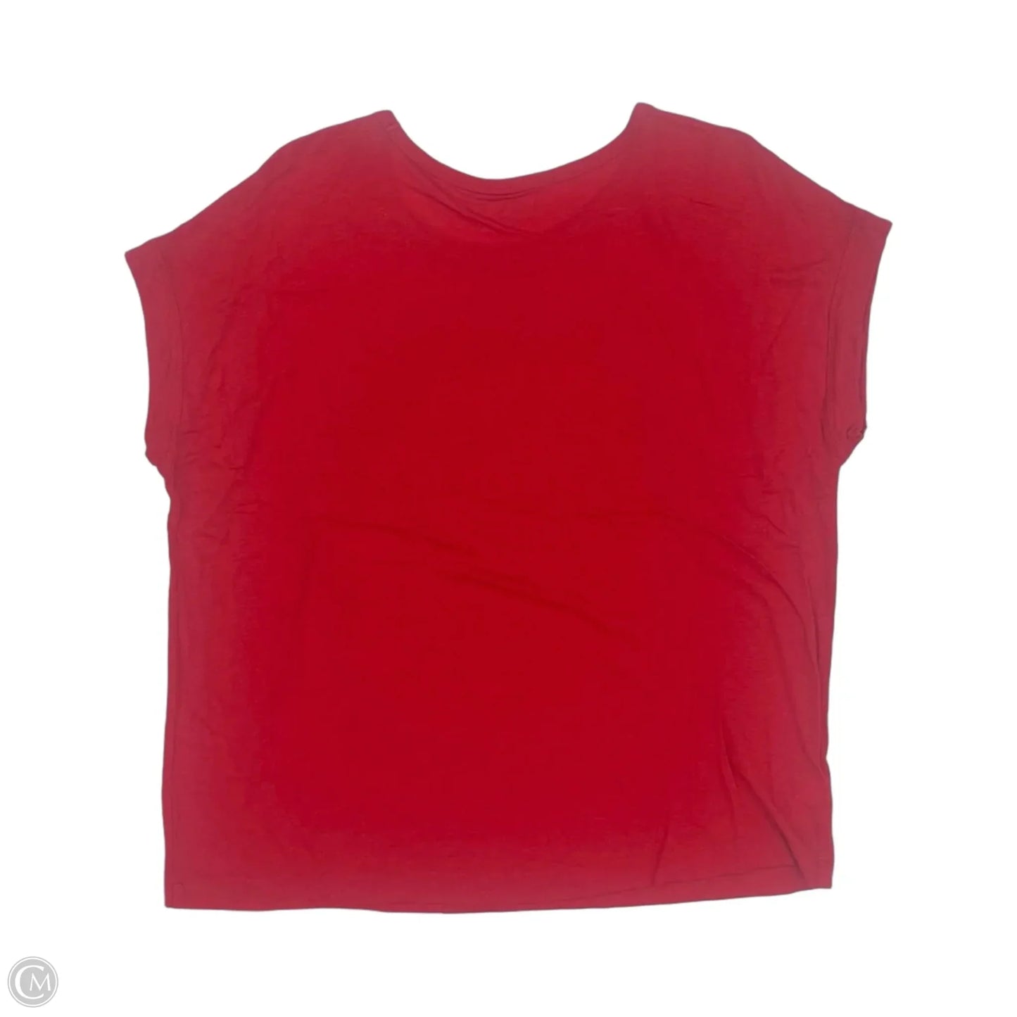 Top Short Sleeve Basic By Loft In Red, Size: Xl