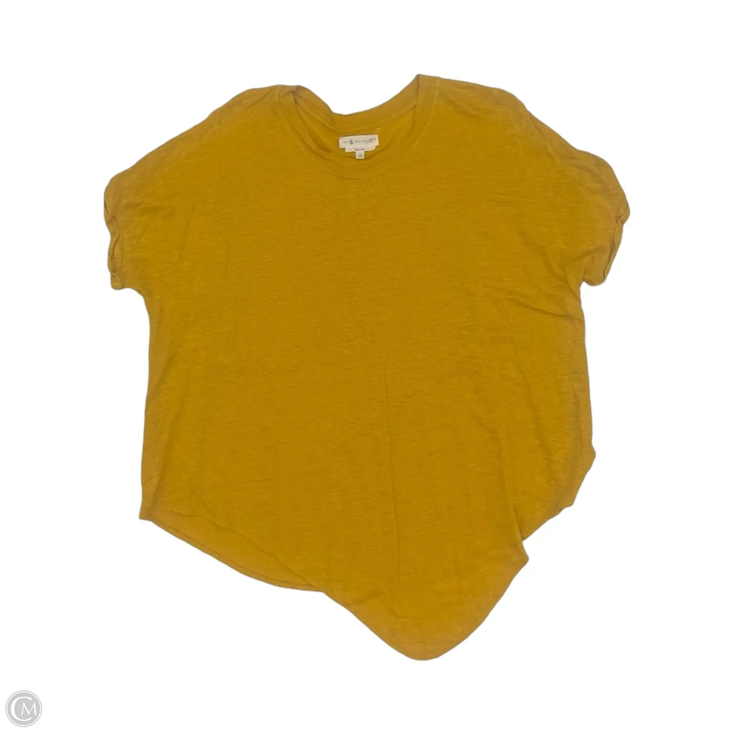Top Short Sleeve By Lou And Grey In Yellow, Size: L