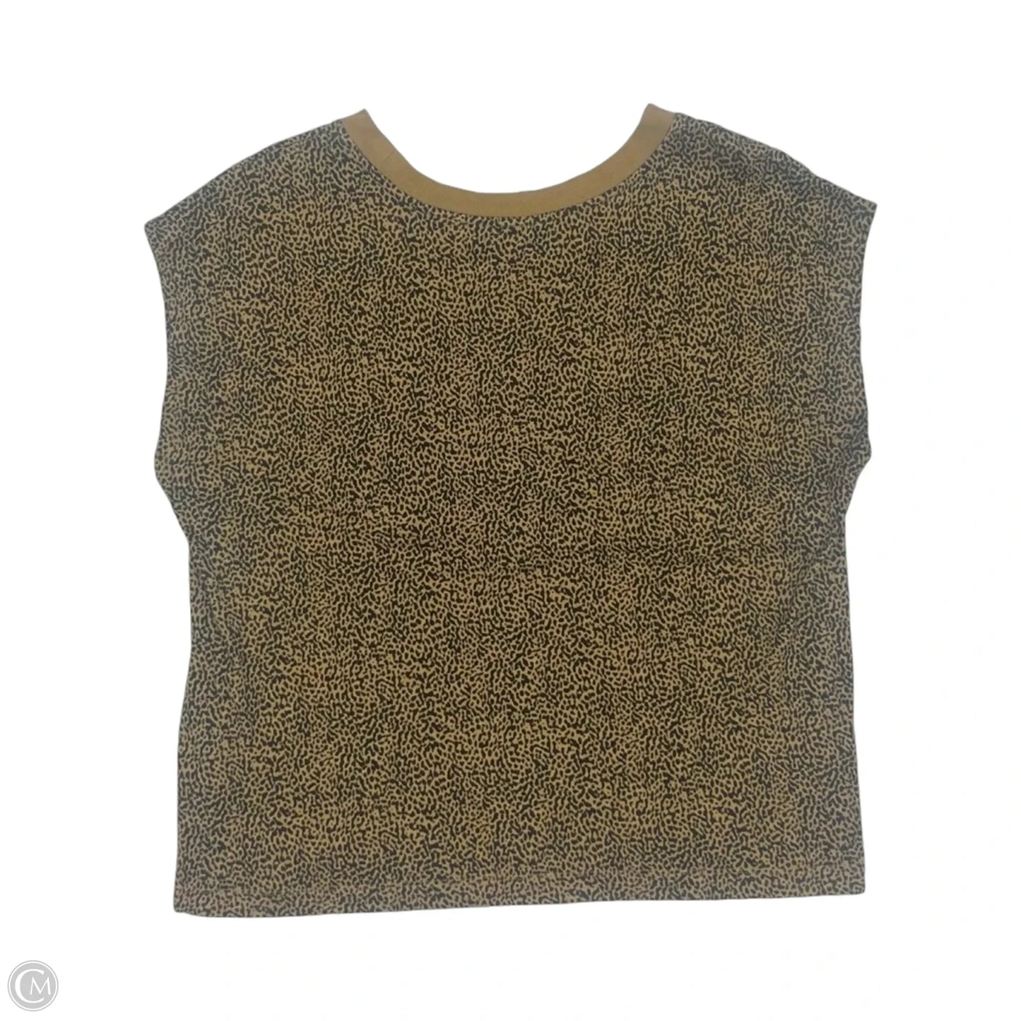 Top Sleeveless By Loft In Leopard Print, Size: L