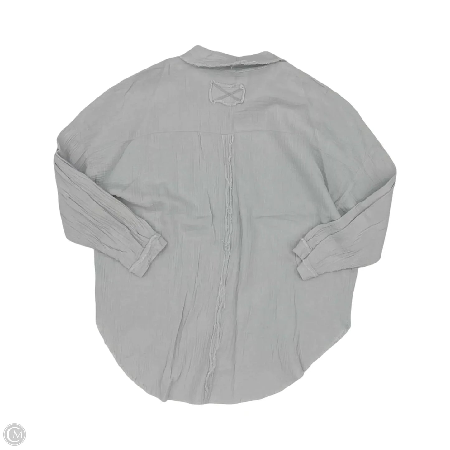 Top Long Sleeve By Zenana In Grey, Size: Xl