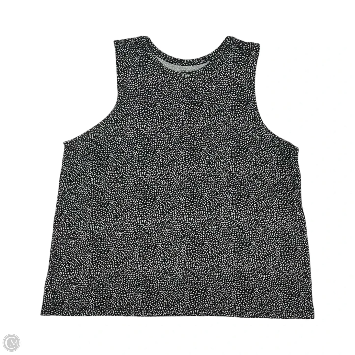 Top Sleeveless By Nine West In Black & White, Size: Xxl