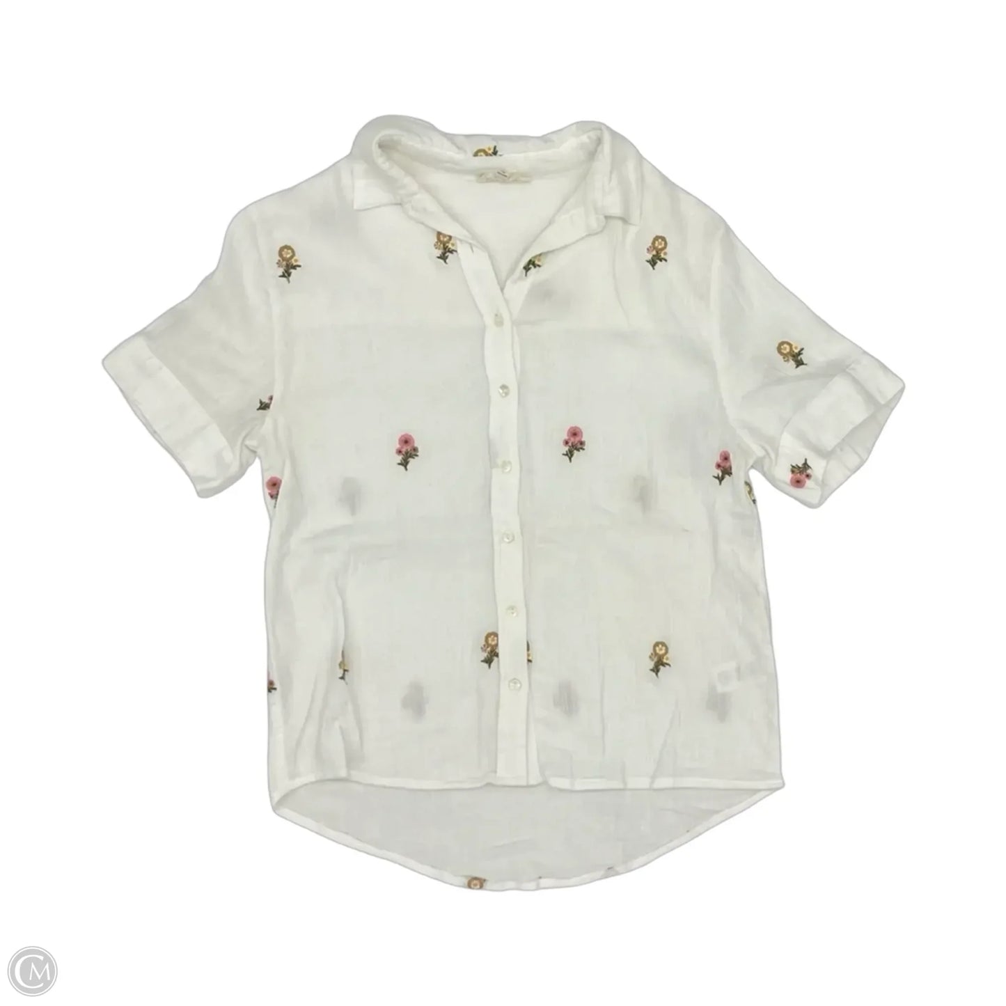 Top Short Sleeve By Clothes Mentor In White, Size: Xs