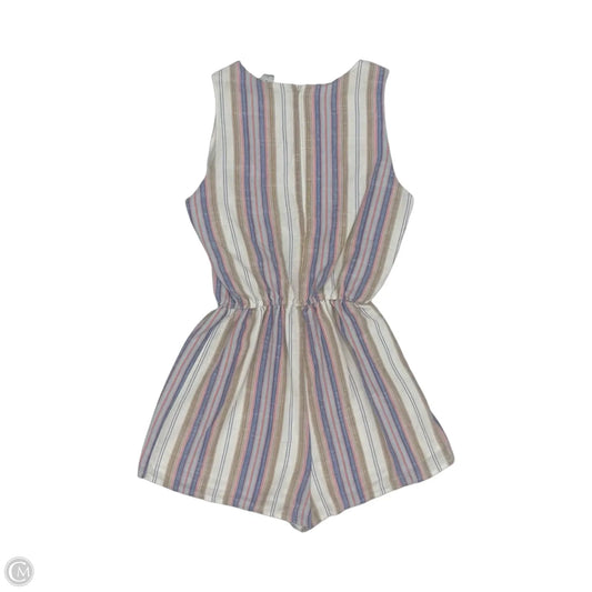Romper By Hyfve In Blue & Tan, Size: S