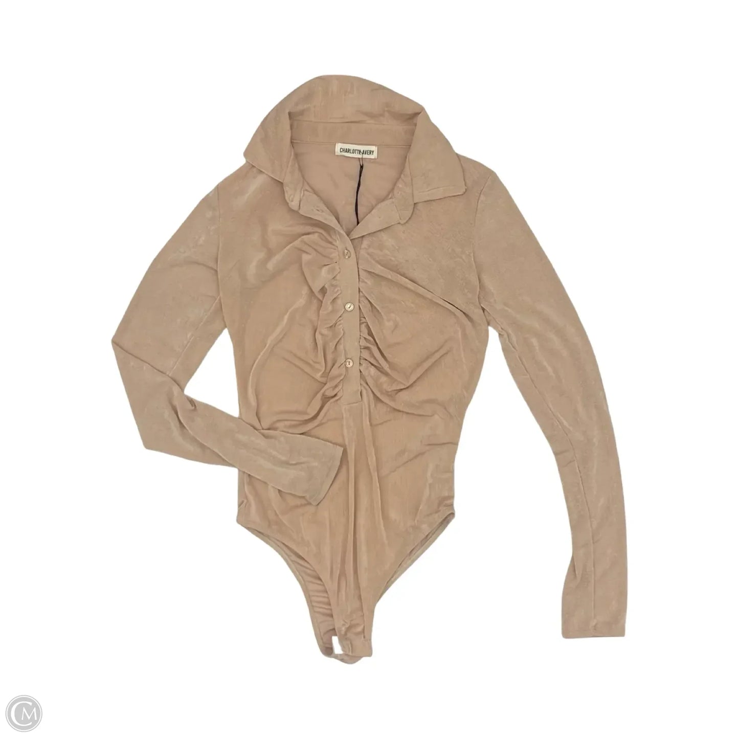 Bodysuit By Charlotte Avery In Tan, Size: S
