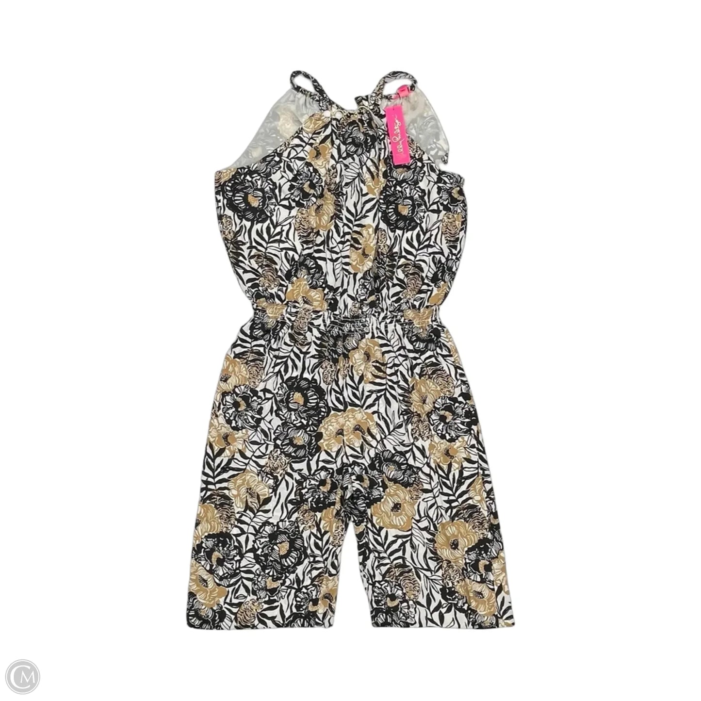 Jumpsuit Designer By Lilly Pulitzer In Black & Tan, Size: Xl