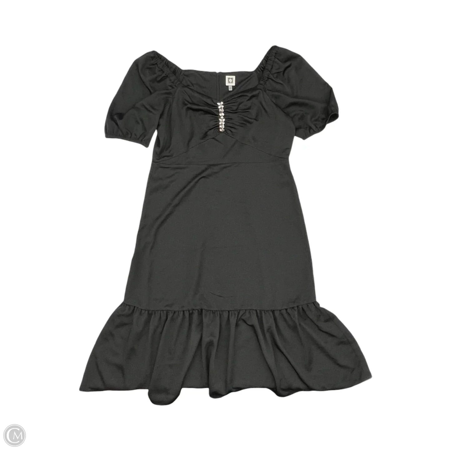 Dress Party Midi By Anne Klein In Black, Size: 16