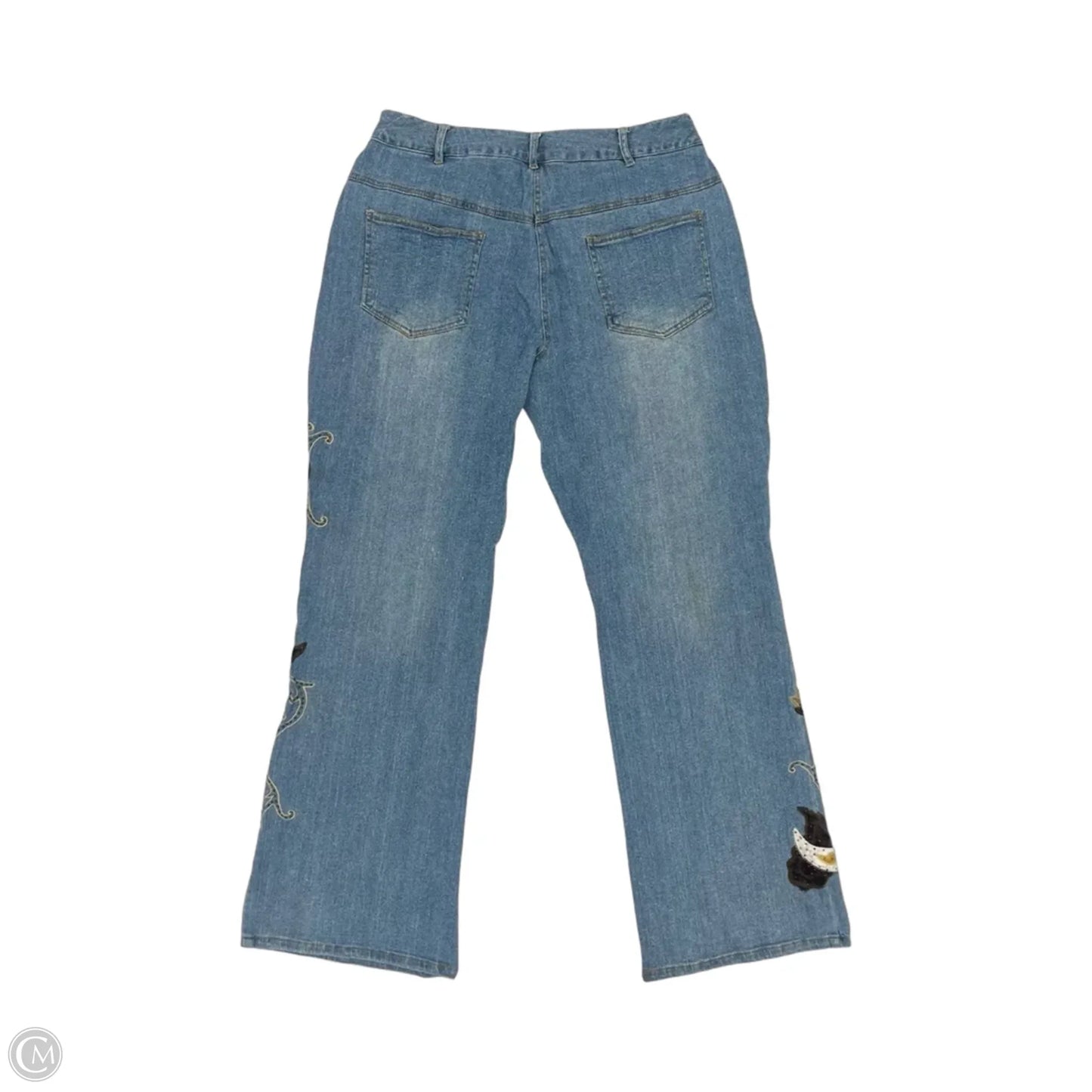 Jeans Wide Leg By Clothes Mentor In Blue Denim, Size: 14
