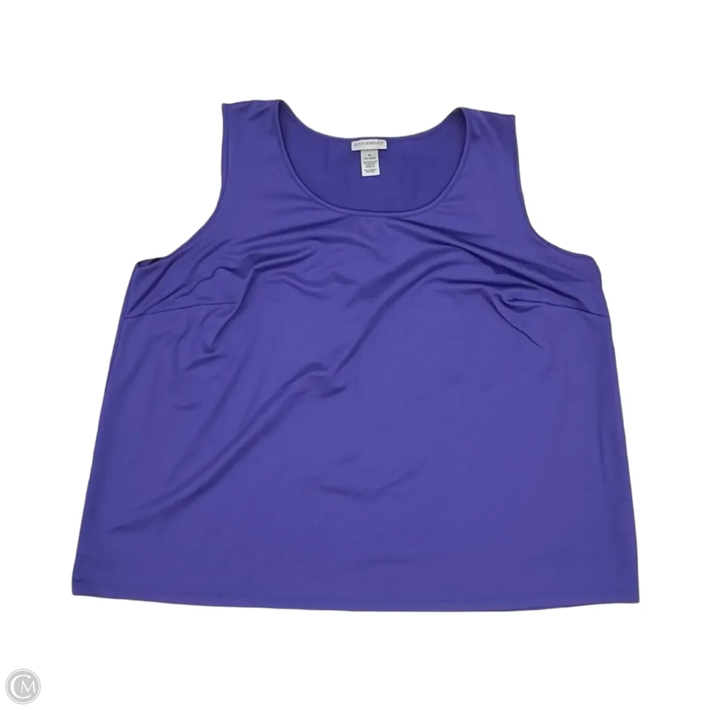 Blouse Sleeveless By Catherines In Purple, Size: 3x