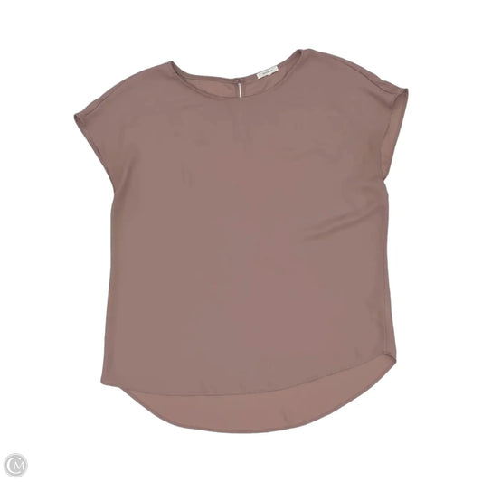 Blouse Short Sleeve By Pleione In Pink, Size: Xl