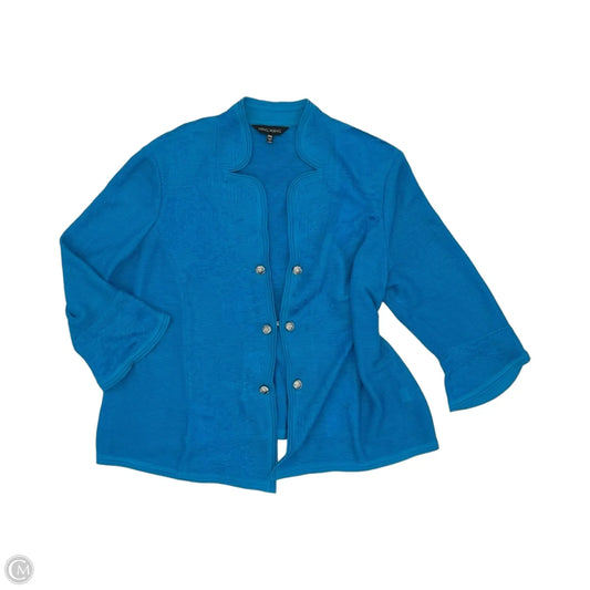 Blazer By Ming Wang In Blue, Size: Xlp