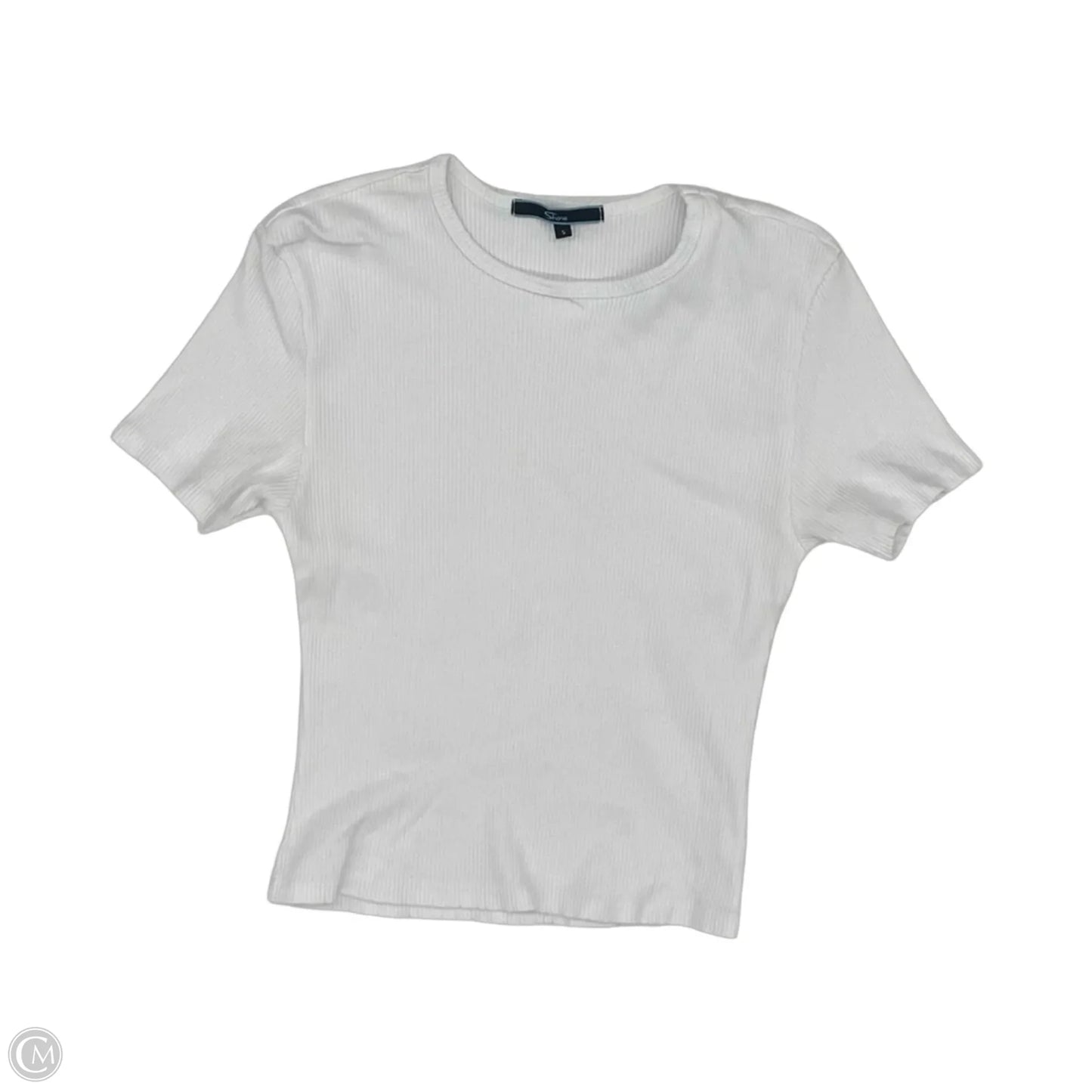 Top Short Sleeve Basic By Shore In White, Size: S