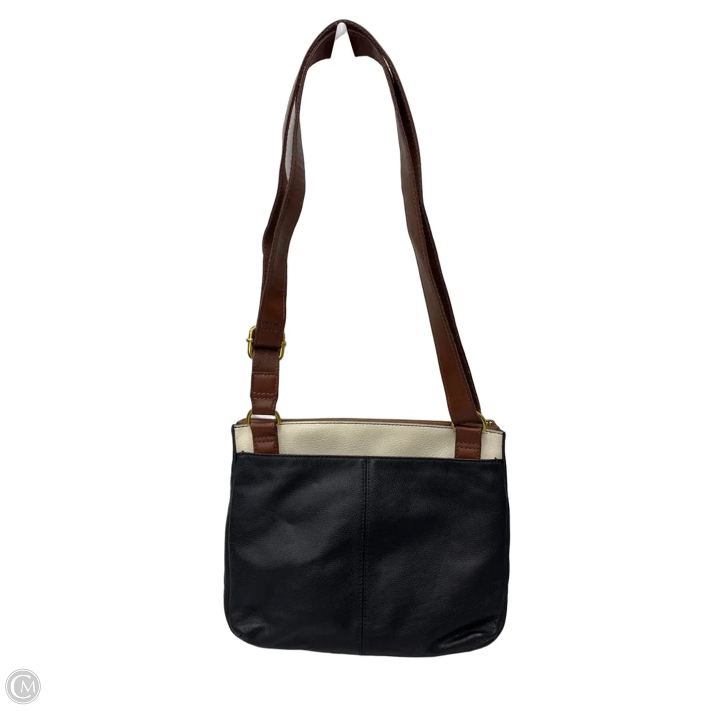 Crossbody Leather By Fossil, Size: Medium