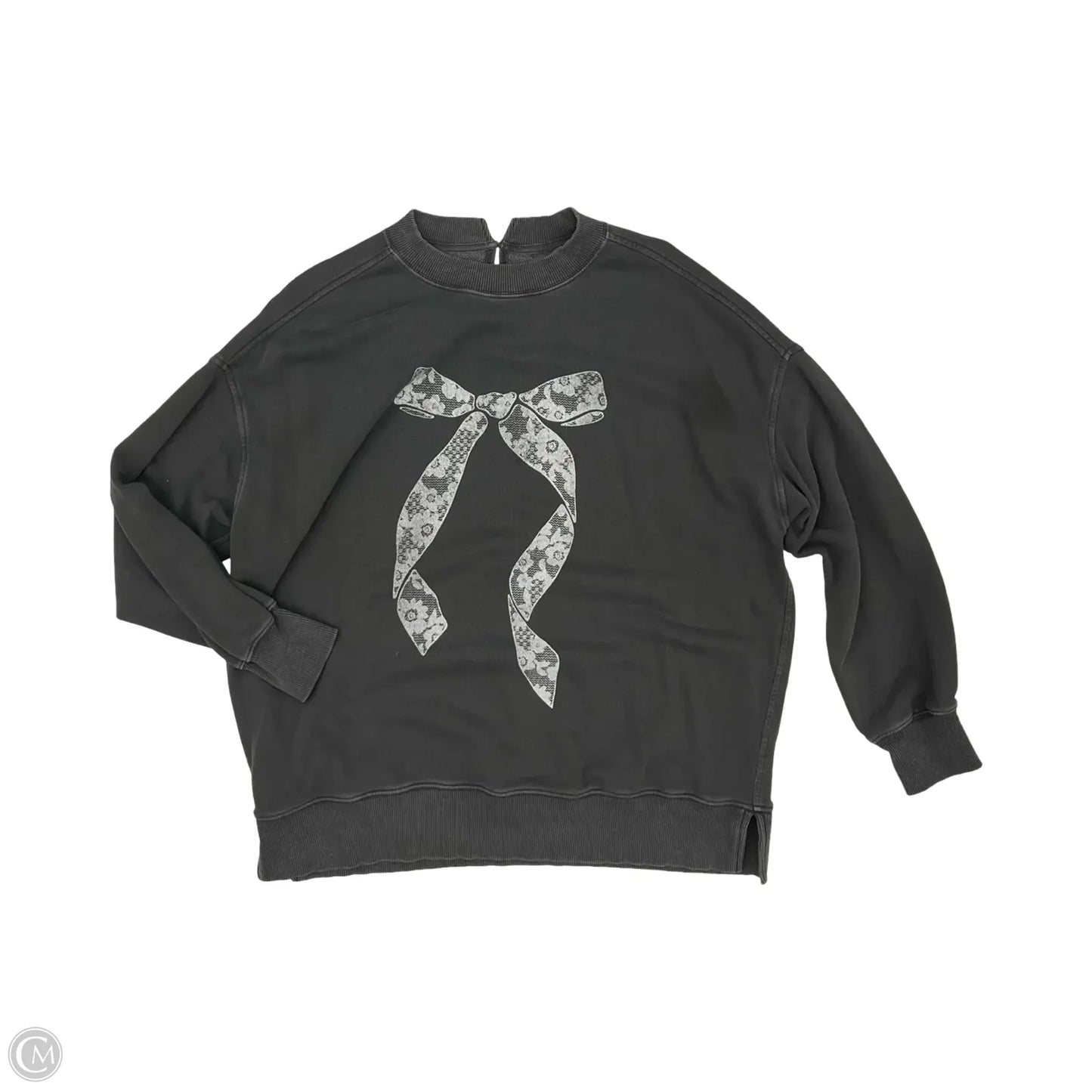 Sweatshirt Crewneck By Aerie In Grey, Size: S