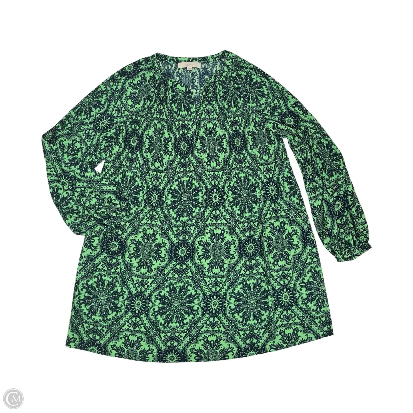 Dress Party Short By Loft In Blue & Green, Size: L