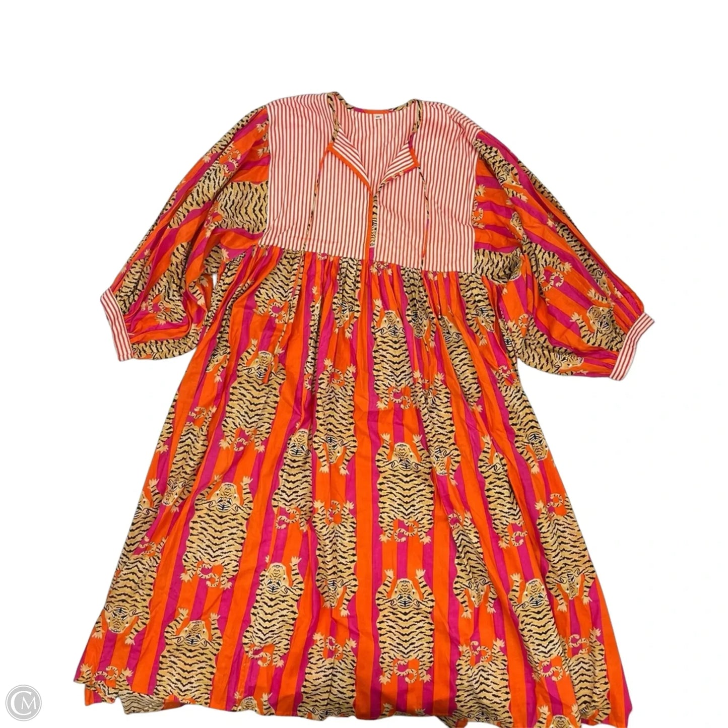 Dress Party Midi By Cmf In Orange, Size: 2x