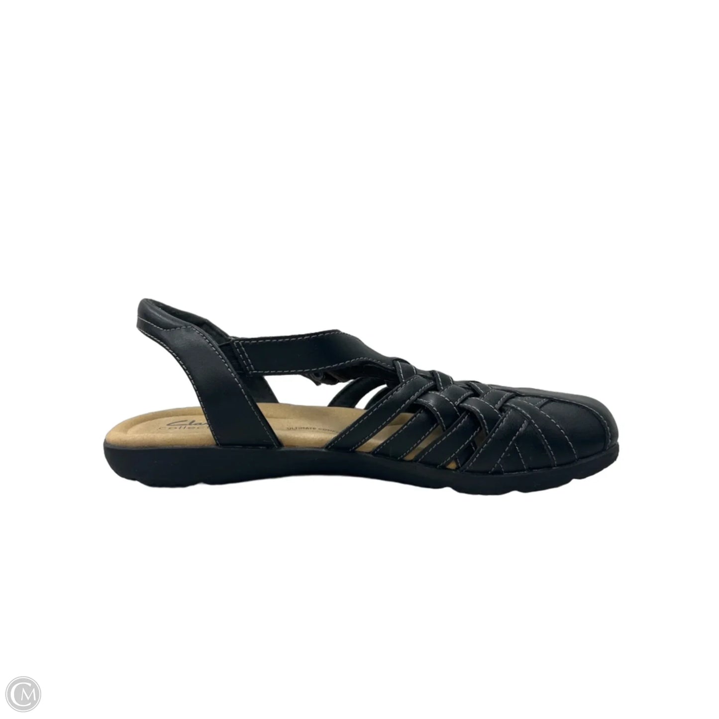 Shoes Flats By Clarks In Black, Size: 10