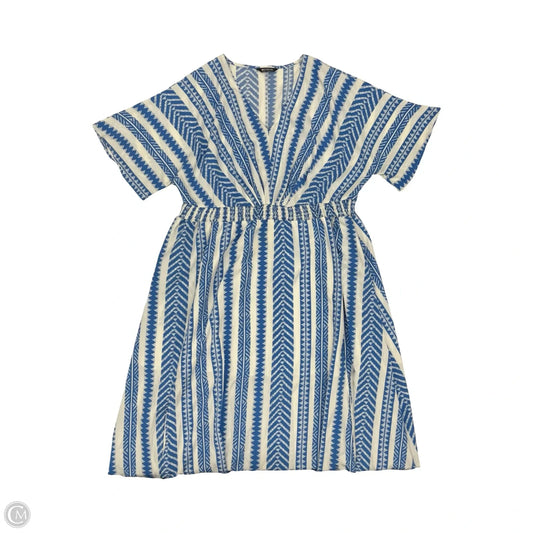 Dress Party Long By Bloomchic In Blue & White, Size: 18