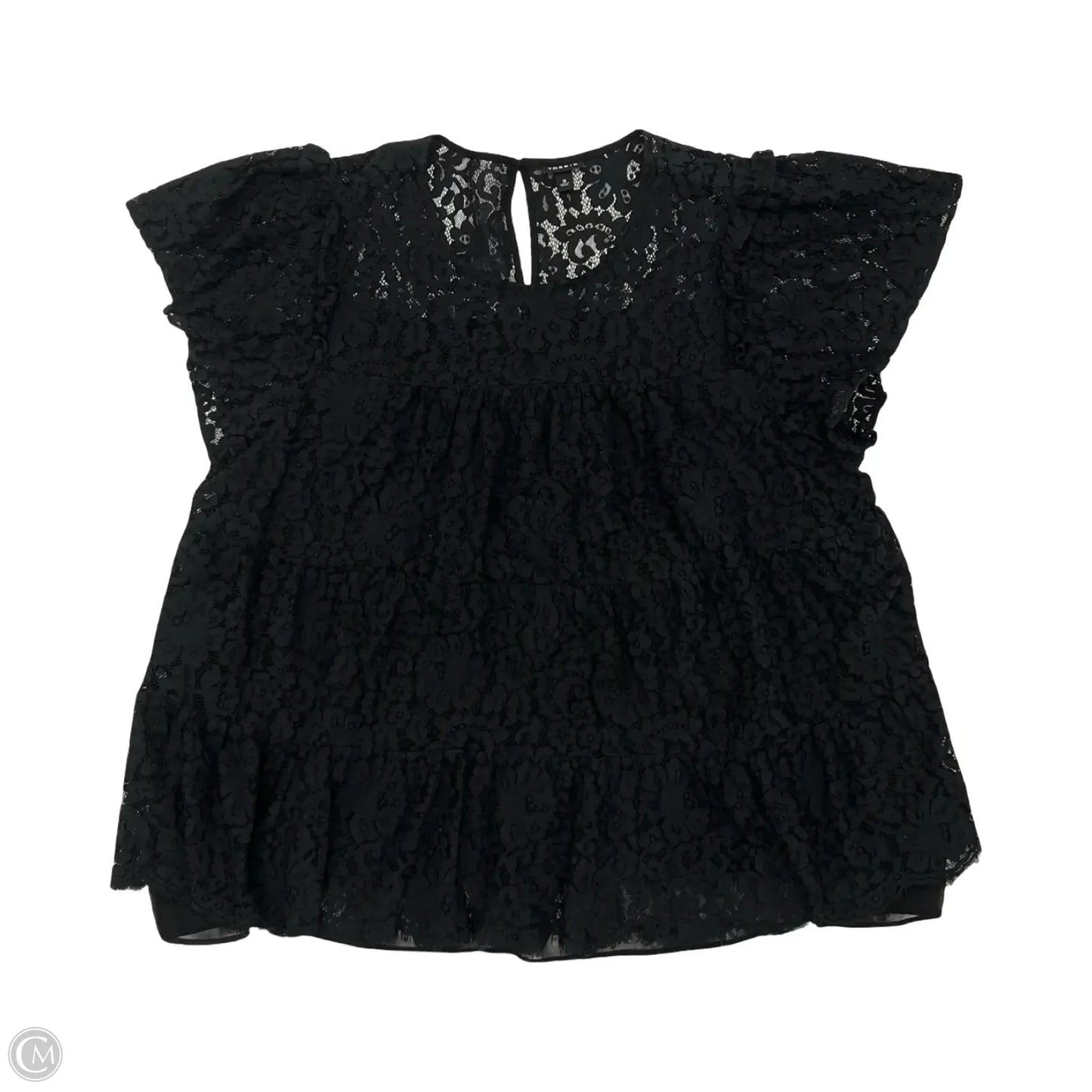 Blouse Short Sleeve By Torrid In Black, Size: 3x