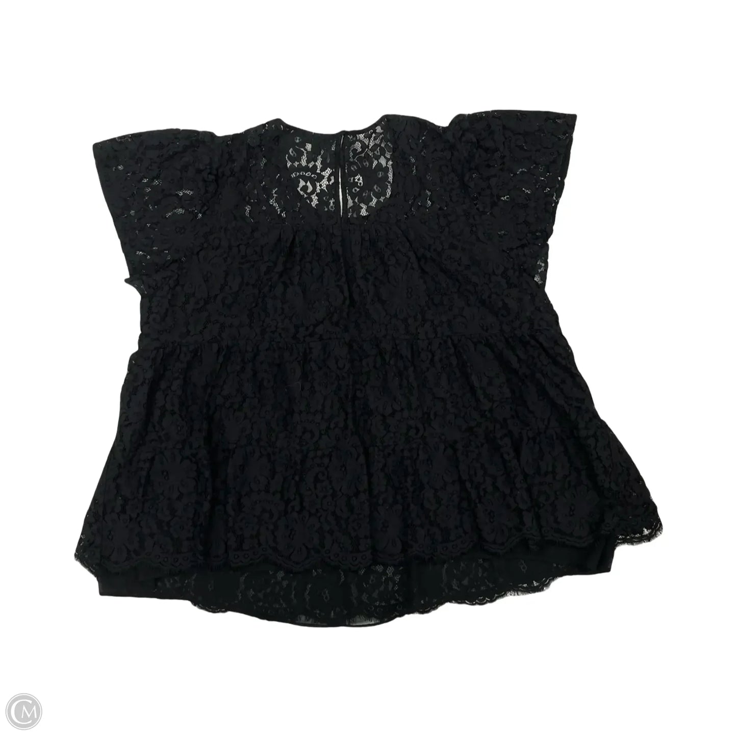 Blouse Short Sleeve By Torrid In Black, Size: 3x