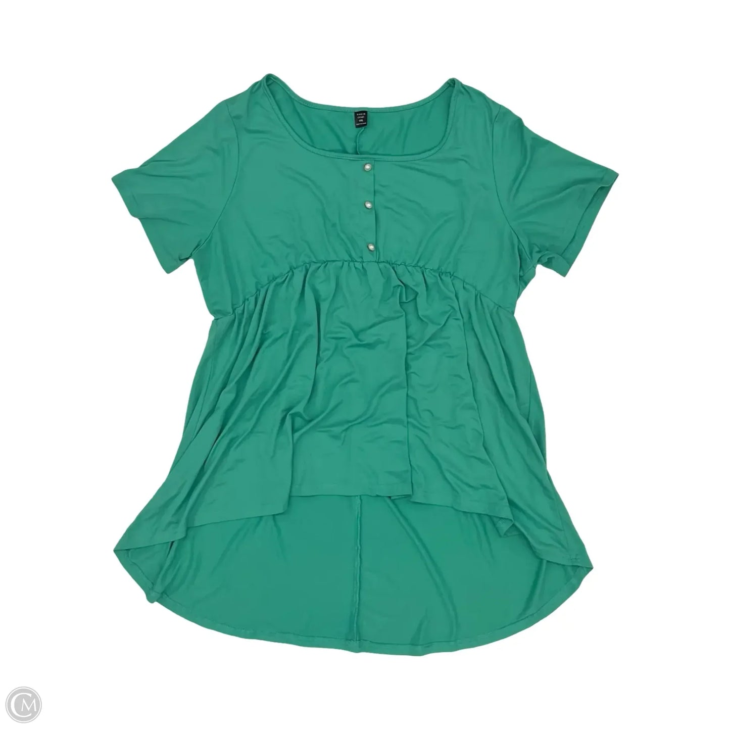 Top Short Sleeve By Shein In Green, Size: 4x