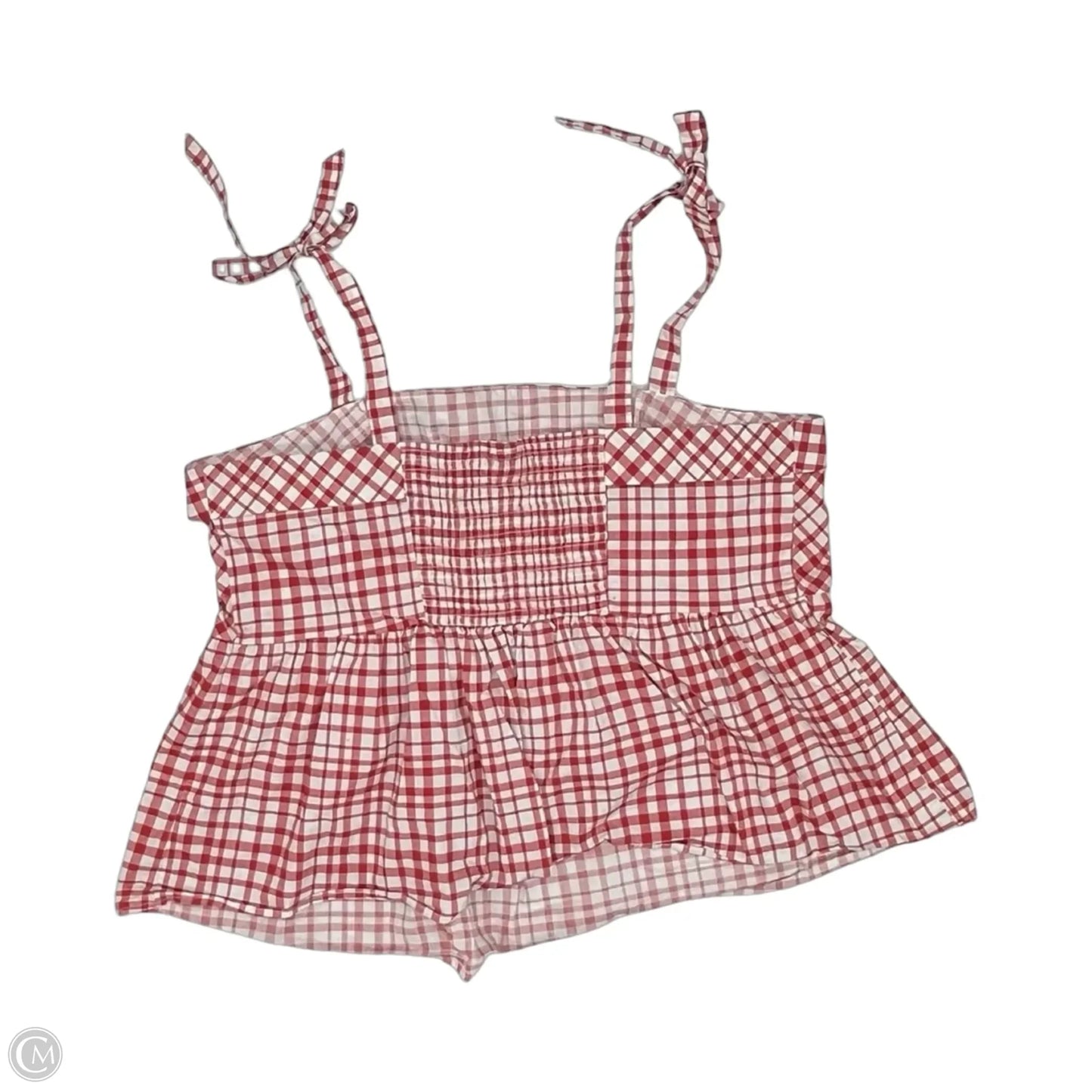 Top Sleeveless By Torrid In Red & White, Size: 3x
