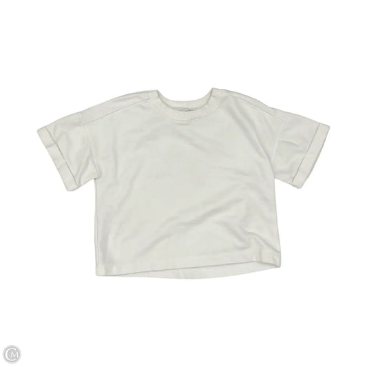 Top Short Sleeve By Ann Taylor In White, Size: S